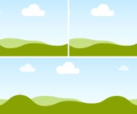 Symbolische Bilder angeordnet wie in einer Bildergalerie