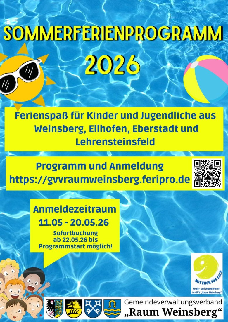 Sommerferienprogramm 2026 Plakat - Sommerferien 2023