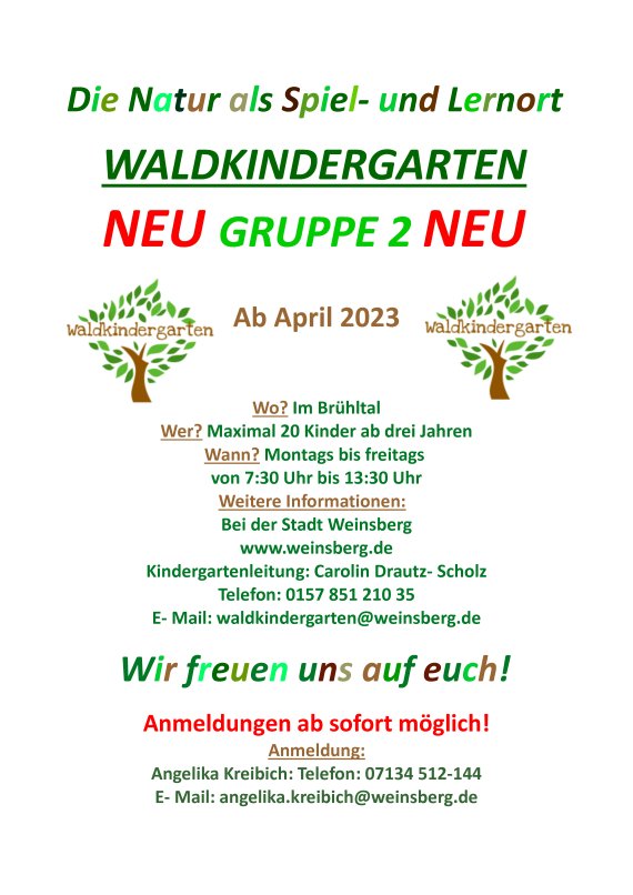 Waldkindergarten | Stadt Weinsberg