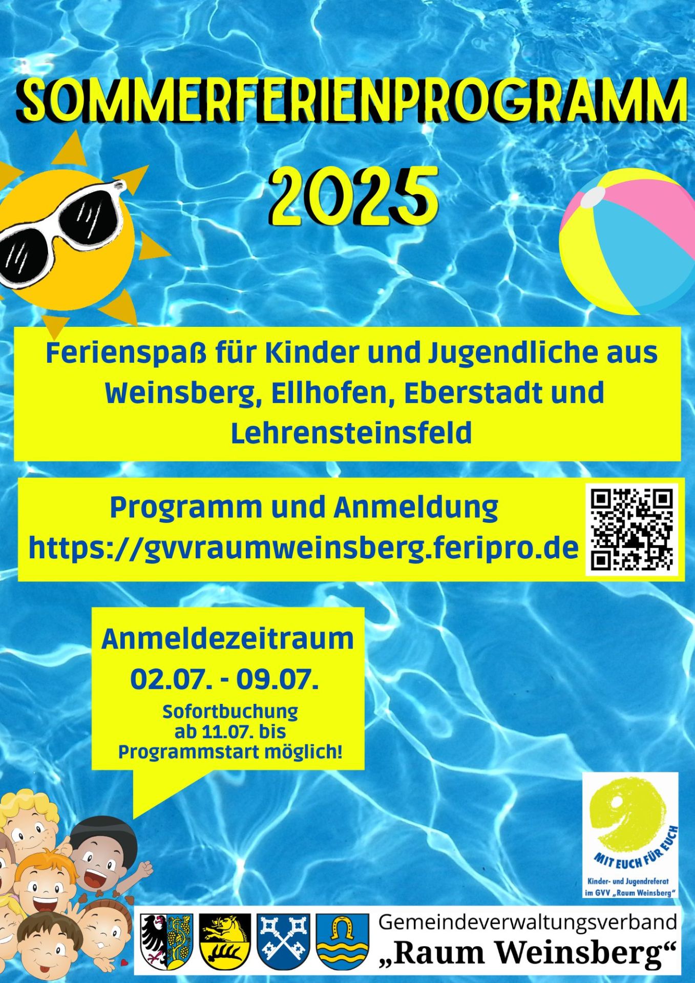 Sommerferienprogramm 2025 Plakat - Sommerferien 2023