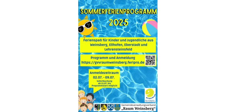 Sommerferienprogramm 2025 Plakat - Sommerferien 2023