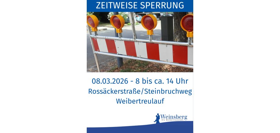 Straßensperrung Straßensperrung