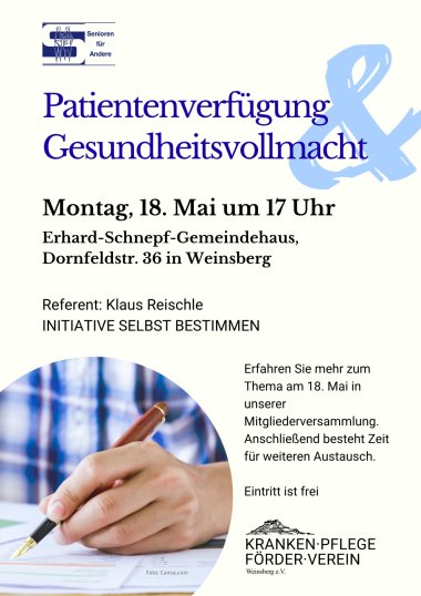 Patientenverfügung Gesundheitsvollmacht - 1