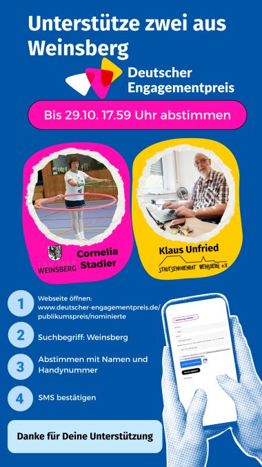 Aufruf Abstimmung Ehrenamtspreis 2026 Aufruf Abstimmung Ehrenamtspreis 2026