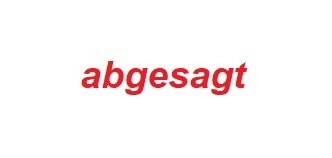 Schriftzug "abgesagt"