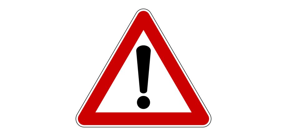 Straßenschild Achtung