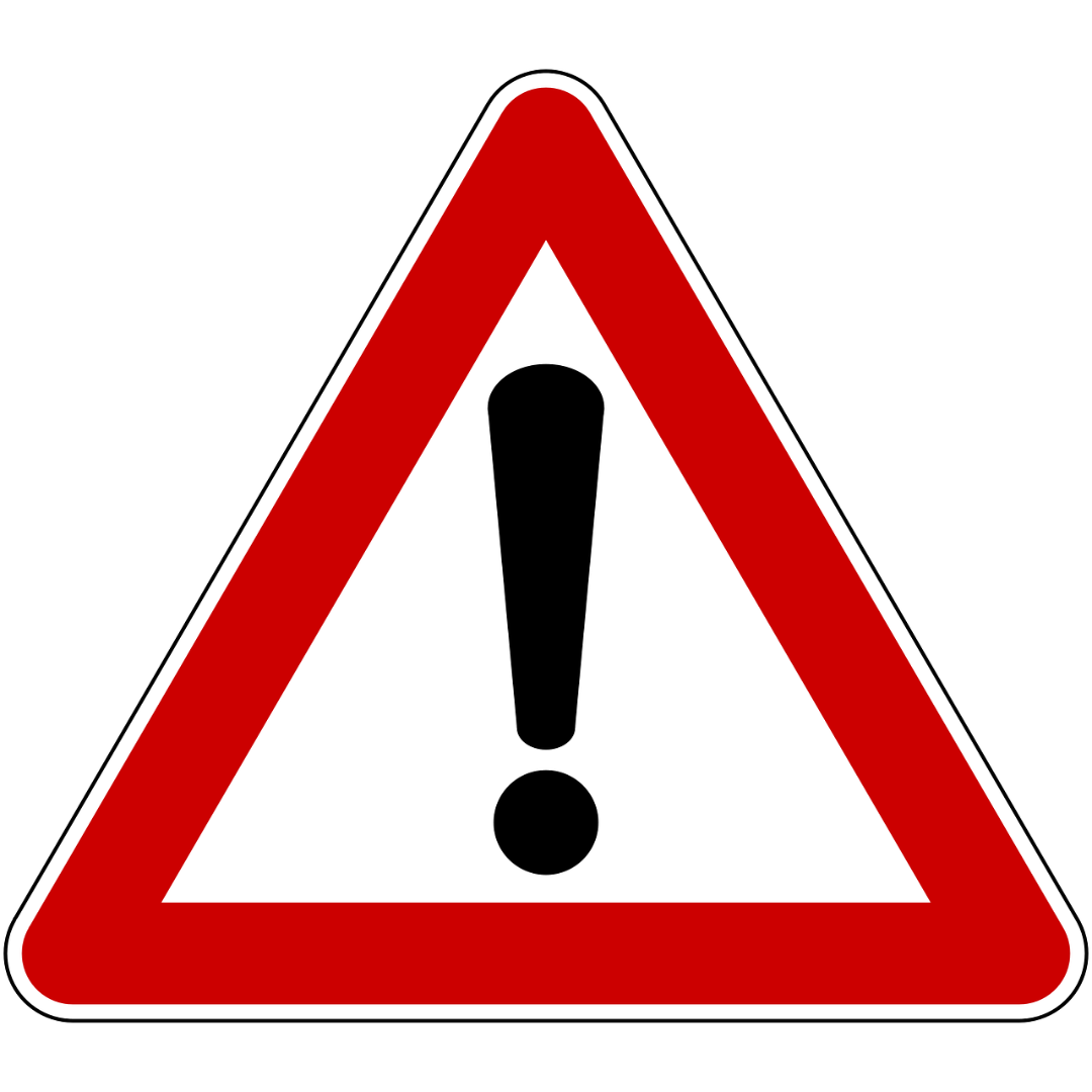 Straßenschild Achtung