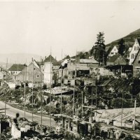 Trümmerfeld oberhalb der Hauptstraße Trümmerfeld oberhalb der Hauptstraße